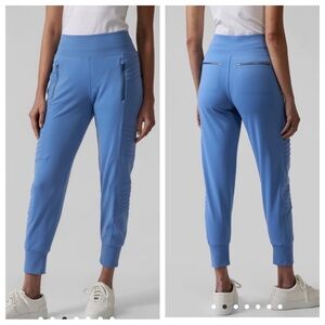 Athleta Venice Moto Joggers in Cottage Blue - Size XL